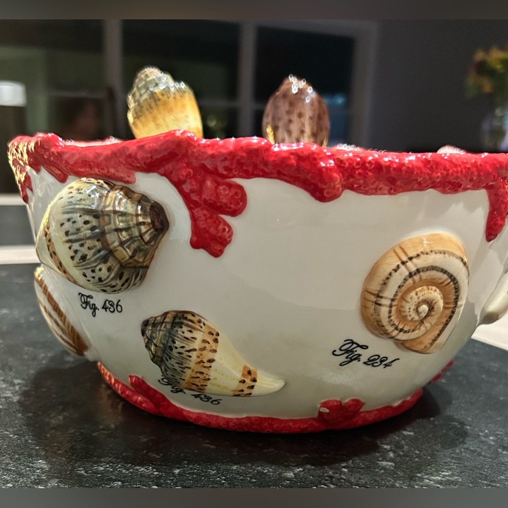 Vintage serving bowl with matching utensils from mww market